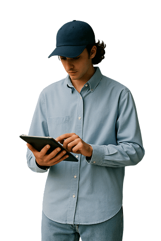 Agencia digital en Madrid chico con ipad want agency